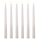 Rylod Flammenlose Spitzkerzen, flackernde Kerzen, batteriebetrieben, 28 cm, LED-Kerzenstäbe für Weihnachten, Zuhause, Hochzeit, Dekoration, warmweiß, 6 Stück