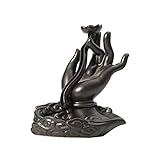 jbshop Rückfluss Räuchergefäß Räucherbrenner Keramik Bergamotte Reflux Censer Haushalt Sandelholzbrenner Räucherbrenner Retro- Ornamente 6,77 Zoll Höhe Räucherkeg