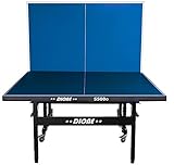 Dione Tischtennistisch S500o - 6mm top - Outdoor Klapp - Rollbar Tischtennisplatte für draußen - Wetterfeste TT-Tisch 60kg - 10 Minuten I