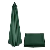 Sonnenschirm Die Ersatzbespannung Ersatzschirmbespannung Ersatz Für 3m Schirm 8-armigen Sonnenschirm Ampelschirm(Color:Grün)