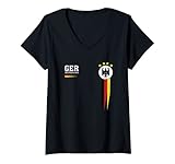 Damen Deutschland Fußball-Fan Trikot Herren Damen Kinder Geschenk T-Shirt mit V