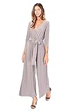 Bonamaison Women's TRYKC101719 Jumpsuit, Taupe, M