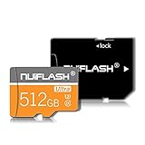 512 GB Micro-SD-Karte (Klasse 10 High Speed) Speicherkarte 512 GB TF-Karte mit SD-Kartenadapter für Kamera, Telefon, Computer, Nintendo Switch, Dash Came, Überwachung, D