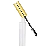 Mascara-Flasche, leere Mascara-Tube, sicher und ungiftig, beste Wünsche und Service für Rizinusöl für Reisen für Geschäftsmänner (10 ml glänzende goldene Kappe)