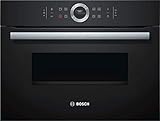 Bosch CMG633BB1 Serie 8 Einbau-Kompaktbackofen mit Mikrowellenfunktion / 900 W / 45 L / Schwart / Klapptür / TFT-Display / AutoPilot 14 / SoftClose / SoftOp