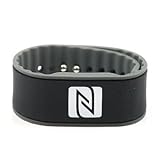 NFC Armband, geeignet für Kontaktdaten, Messe, Sport, 924 Byte (NTAG 216), wasserfest, schwarz/grau, verstellb