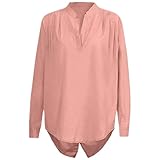 NP Farbe Langarm Rücken Schlitzen Saum Bluse Frauen Frauen Blusen B