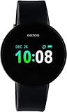 Oozoo Unisex Smartwatch Silikonband Schwarz/Schwarz/Goldfarben 40 MM Q00105