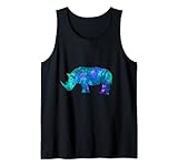 Herren Tierliebhaber mit Einhorn-Motiv, Cyan / Violett / Blaugrün Tank Top
