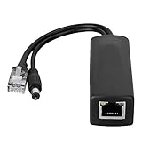 Hechovinen 48V zu 12V POE Splitter Adapter POE Adapter Kabel Injektor Und Splitter Kit DC Stecker für WLAN Router Schalter Internet Telefonie I