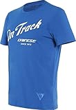 Dainese Paddock Track T-Shirt Blau/Weiß XL