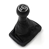 ndhfbk Schaltknauf Handball Auto 5 Geschwindigkeitsgetriebe Lederstiefel for Volkswagen for den Käfer 1998-2010 Auto Gangschieb