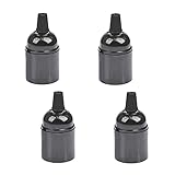 XLKJ 4 Stück Retro Lampenfassung E27 Glühbirne Adapter E27 Lampenfassung Lampenfüße für DIY Kronleuchter Dek