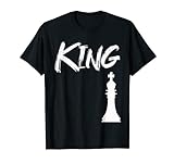 King Chess Board Tee Game Humor Set Spieler Schach Männer Frauen T-S