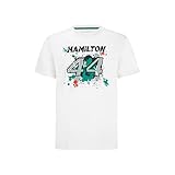 Mercedes-AMG Petronas Formula One Team - Offizielle Formel 1 Merchandise Kollektion - Lewis Hamilton #44 Sport T-Shirt - Weiß - Herren - L