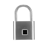 Fingerabdruck-Vorhängeschloß für Kabinettbox, O10 tragbare Mini-Keyless Smart Security-Schloss wasserdichtes USB-Aufladung für Fitnessstudio, Schulumfang, Rucksack, Koffer, Gepäck