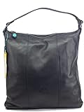 GABS G000500T3 Sofia Black Schultertasche und Umhängetasche für Damen aus Leder groß, Schwarz , Larg
