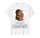 Offizielles Schlafshirt Dackel Hund Dachshund Teckel T-S