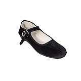 Sonnenscheinschuhe China Samtschuhe Gr. 34-42 SCHWARZ NEU Chinaschuhe Ballerinas Trachtenschuhe (41)