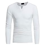 SALEBLOUSE Herren Retro Einfarbig Rundhalsausschnitt Strick Warm Fleece Baumwolle Langarm Kleid Hemden Outwear Männer Pullover Sportshirt Top Bluse Sweatshirt Jumper Mantel Strickwaren Arbeitskleidung