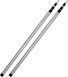 normani XXXL Aufstellstange Aluminium Teleskopstangen 116-300 cm Zeltstange für Familienzelt, Sonnensegel, Planen oder Tarps Farbe 2 Stück
