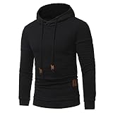 Asija Pullover Herren Hoodie Sweatshirt Pullover Mit Kapuze Reißverschluss Sweatshirt Mit Kapuze Einfarbig Schwarzer Kapuzenpullover super weiche gemütliche Sweatshirt Ohne Kapuze Geschenke Sp