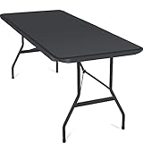 KESSER® Buffettisch Tisch klappbar Kunststoff 183x76 cm Campingtisch Partytisch Klapptisch Gartentisch für Garten, Terrasse und Balkon zusammenklappbar 6 Personen inkl. Tragegriff,