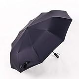 Roshow Schwarzer Kleber Automatischer selbst geöffneter Selbstverlassen ultravioletter Regenschirm Outdoor Sunshade-Regenschirm Werbe-Regenschirm-Logo-Zoll-schwarz_Durchmesser 104