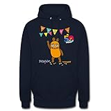 Spreadshirt Die Sendung Mit Der Maus 50 Jahre Jubiläum Party Unisex Hoodie, XL, Navy