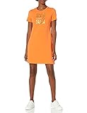 Calvin Klein Damen Logo T-Shirt Dress Lssiges Kleid, Ember 2, Groß