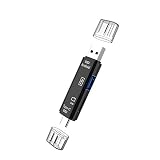 3-in-1 OTG USB-C USB 2.0 Micro-USB TF hohe Speicher karte Schw