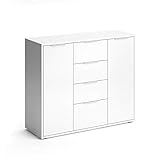 VICCO Sideboard Leon Kommode Schrank Weiß Sonoma Eiche TV Anrichte Highb