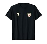 Trikot Nummer 7 Fußball Flagge # Sieben Trikot T-S