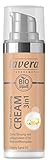 lavera Tinted Moisturising Cream 3in1 Q10 -Honey Sand- Getönte Feuchtigkeitscreme ∙ Hautpflege und Farbe ∙ Vegan Naturkosmetik Natural Make-up Bio Pflanzenwirkstoffe 100% natürlich (1x 30ml)