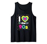 90er Jahre Outfit I Love the 90s Retro Party Verkleidung Tank Top