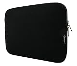 emartbuy Schwarz Wasserdicht Neopren weicher Reißverschluss Kasten Abdeckung Sleeve mit Schwarz Interior & Zip Geeignet Für Odys Unity Win 12 Pro 2 in 1 Tablet PC 11.6 Zoll (11.6-12.5 Zoll Laptop)