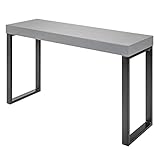 riess-ambiente.de Design Konsole Grey Desk 120cm grau schwarzes Gestell Bürotisch Konsolentisch Tisch Schreib