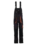 Stenso Emerton - Herren Arbeitslatzhose - strapazierfähig - Dunkelgrau/Schwarz/Orange EU54