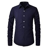 ZDDHOODY Herbst Langarm-Shirt für Herren Hemd lässiges Business-Hemden Herren Hemd Langarmshirt Glitzer Schlank Fit Kostüm für Freizeit Business Nightclub Party Tanzen Disco Halloween Cosplay