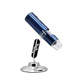 LZQDM Wi-Fi-Mikroskop Digitales Mikroskop Zoom Handheld-LED-Lupe 1000X USB-Lademikroskop für IOS/Android-Telefon-Tablet (Color : Blue)