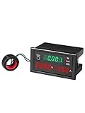 KoelrMsd SPM001 Voltmeter und Amperemeter Wechselstromanzeige Strom Netzspannung Voltmeter und Amperemeter Panel Reset Power M