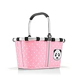 Reisenthel IA3072 carrybag XS Kids Panda Dots Pink Einkaufskorb für Jungen und Mädchen aus wasserabweisendem Polyestergewebe mit 5 Liter Volumen - Maße (B x H x T in cm): 33,5 x 18 x 19,5