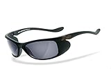 HELLY® - No.1 Bikereyes® | Bikerbrille, Motorradbrille, Motorrad Sonnenbrille | HIGHLIGHT: beschlagfrei, winddicht, bruchsicher | TOP Tragegefühl bei langen Ausfahrten | Brille: top speed 4 (smoke)