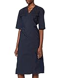 G-STAR RAW Womens V-Neck Midi Wrap Business Casual Dress, Rinsed C282-082, Einheitsgröße-XL