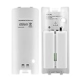 CICMOD OSAN 2X 2800mAh Hohe Kapazität wiederaufladbar Batterie Pack Akkus für Wii Remote Controller (Weiss)