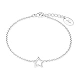 s.Oliver Armband für Damen, Sterling Silber 925, Zirkonia (synth.) S