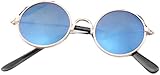 Haustier Sonnenbrille Anti-UV Retro Runde Nette Katze Kleine Hundebrille Brille Foto Requisiten Zubehör Praktisches Design und langlebig