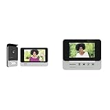 PHILIPS WelcomeEye CONNECT, Video Türsprechanlage, 2 Draht Technik, 7 Zoll Touch Monitor & WelcomeEye Add Compact, 4,3 Zoll Zusatzmonitor für Compact, Erweiterung der Steuerungszone, 2-D