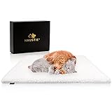 HAUSTIE® Selbstwärmende Decke für Katzen & Hunde - Extra Dick & Weich - rutschfest - Leicht Waschbar (61x49 cm)
