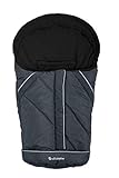 Altabebe AL2003P-01 Winterfußsack Alpin Kollektion für Babyschale, schwarz, g